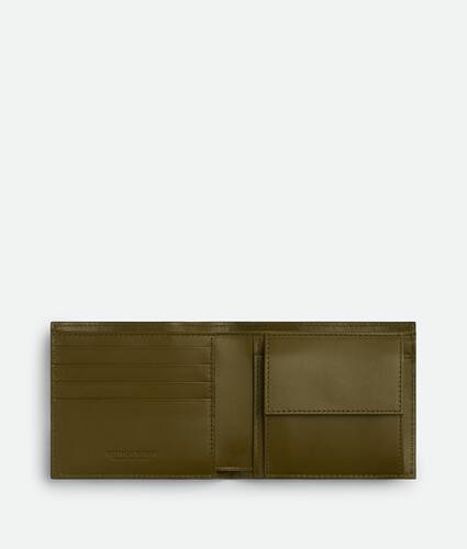 Intrecciato Bi-Fold Wallet With Coin Purse