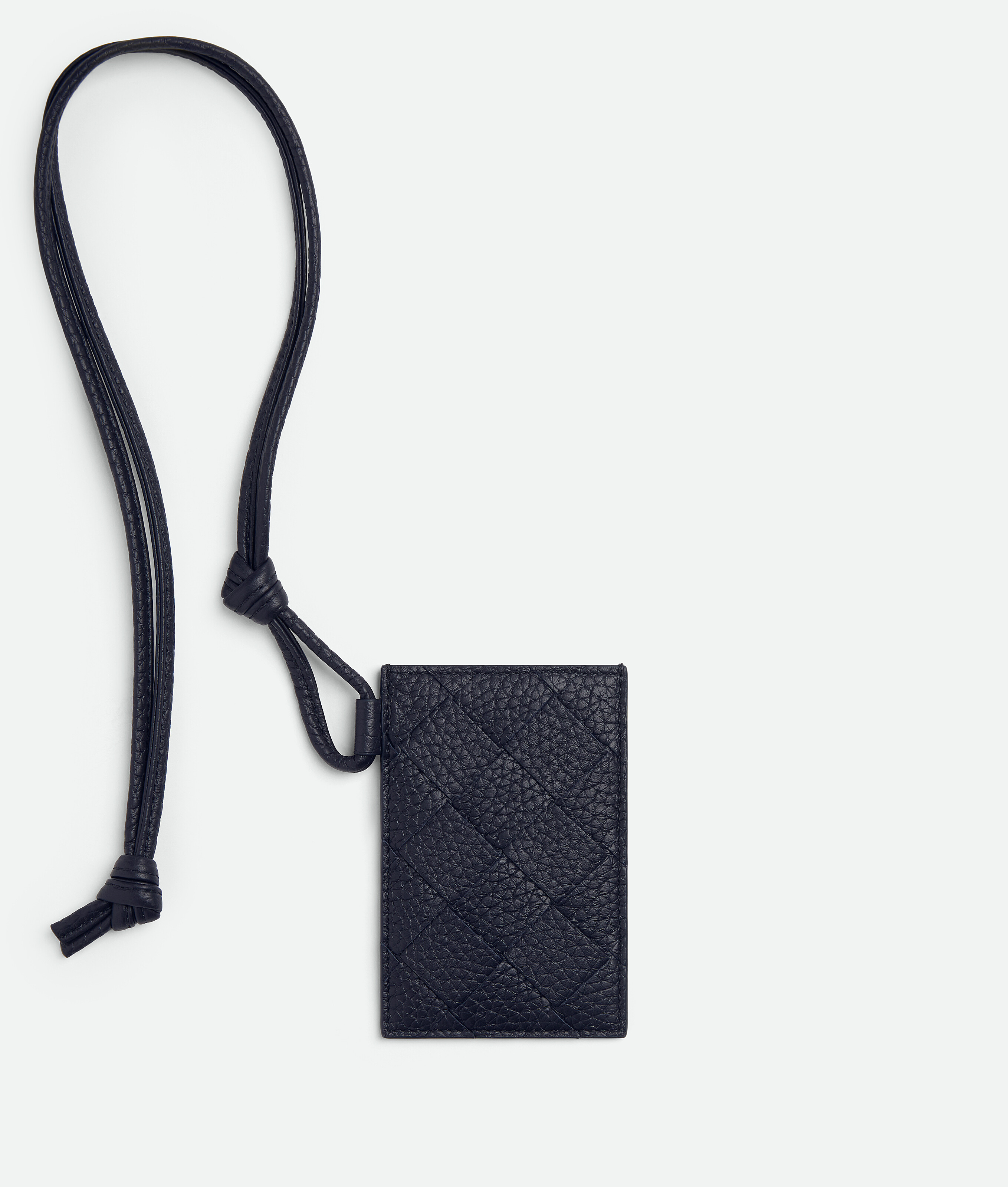 Bottega Veneta Intrecciato Badge Holder - Nocturnal - Man
