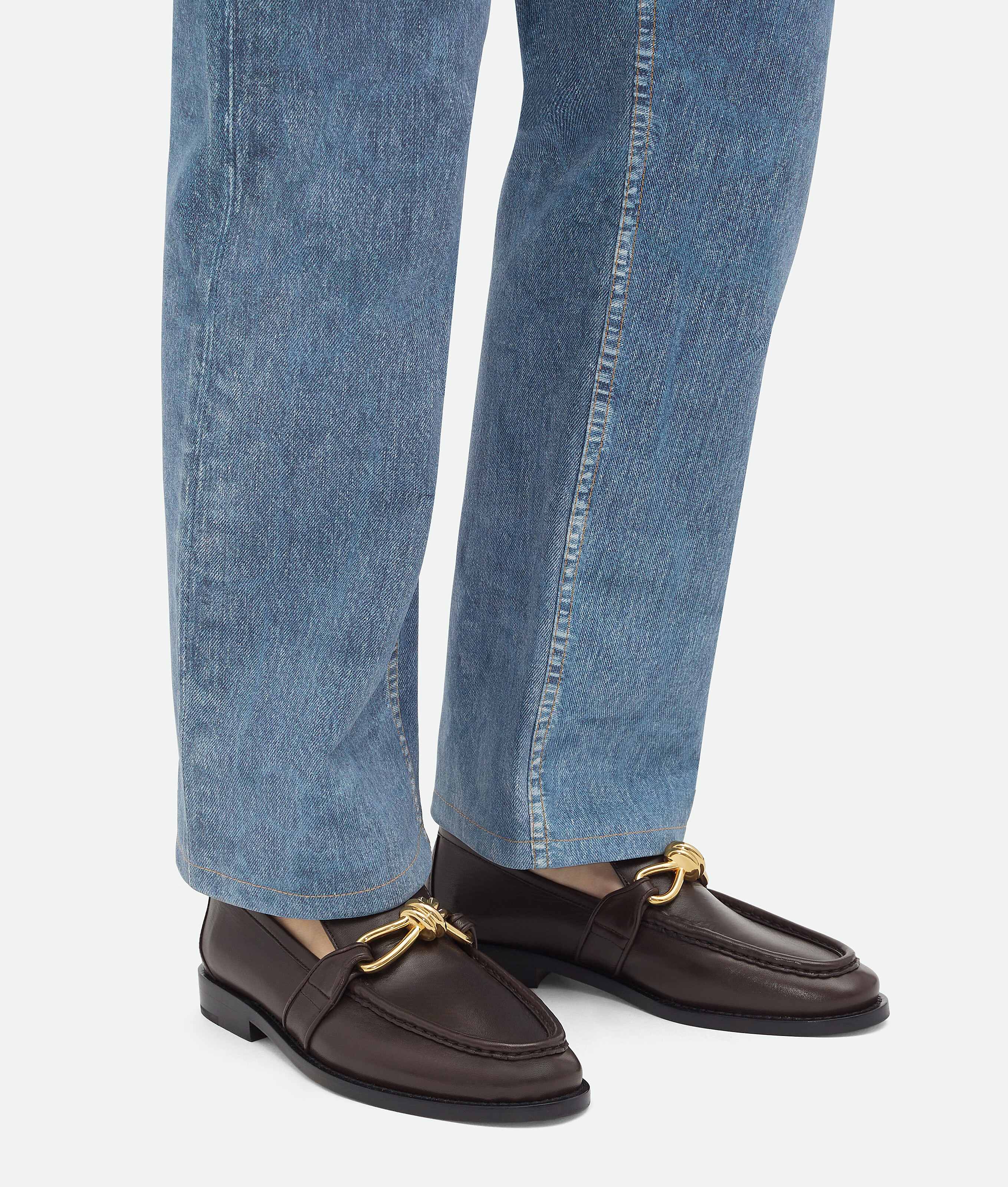 Bottega Veneta Astaire Knot Bit Loafer In Brown