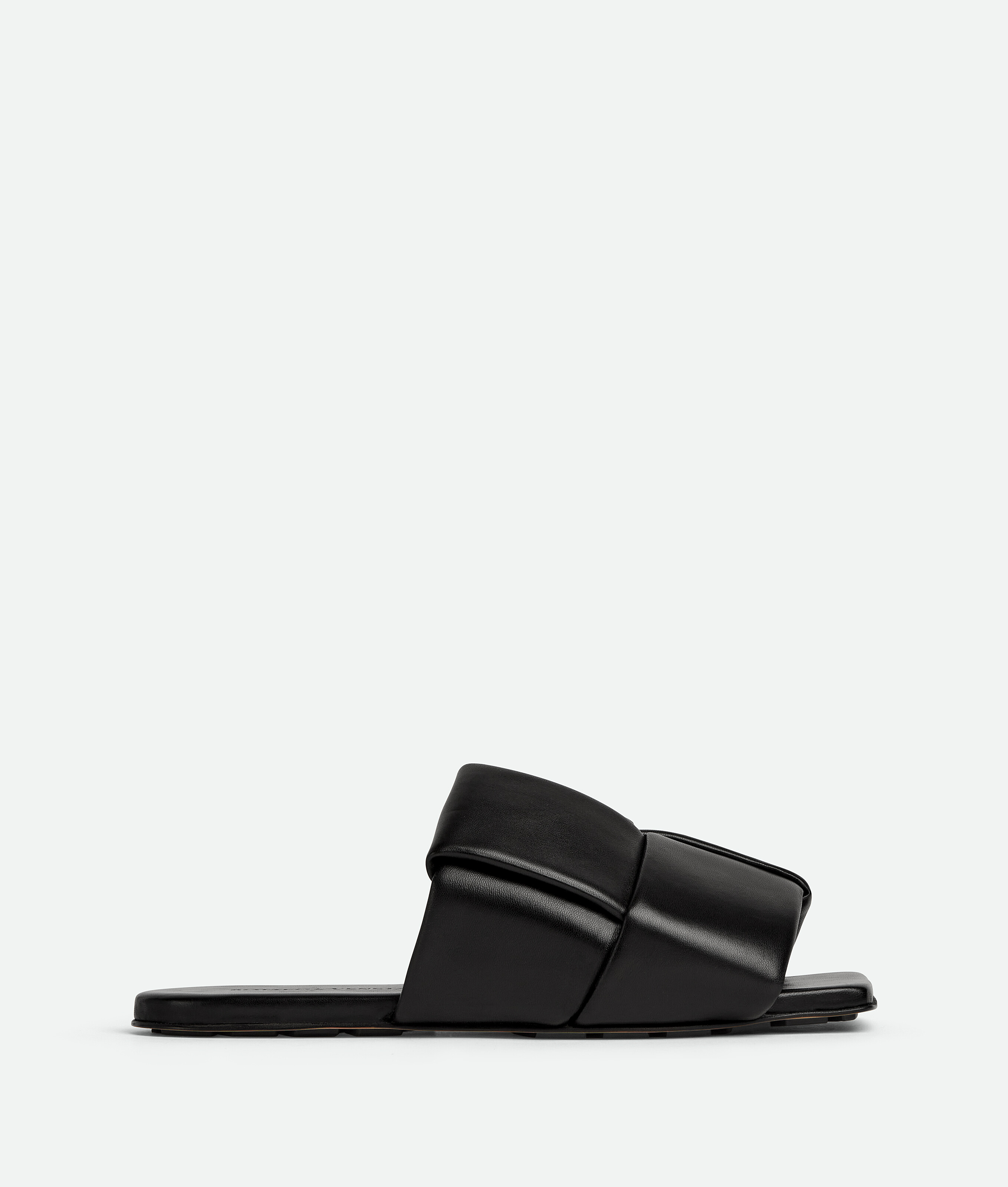 Bottega Veneta Patch Leather Mules In Black