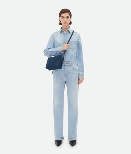 インディゴスモール カセット クロスボディバケットバッグ| Bottega 