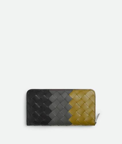 Intrecciato Zip Around Wallet