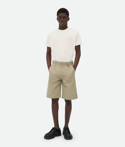 Display a large version of the product image 1 - Light Cotton Twill Shorts