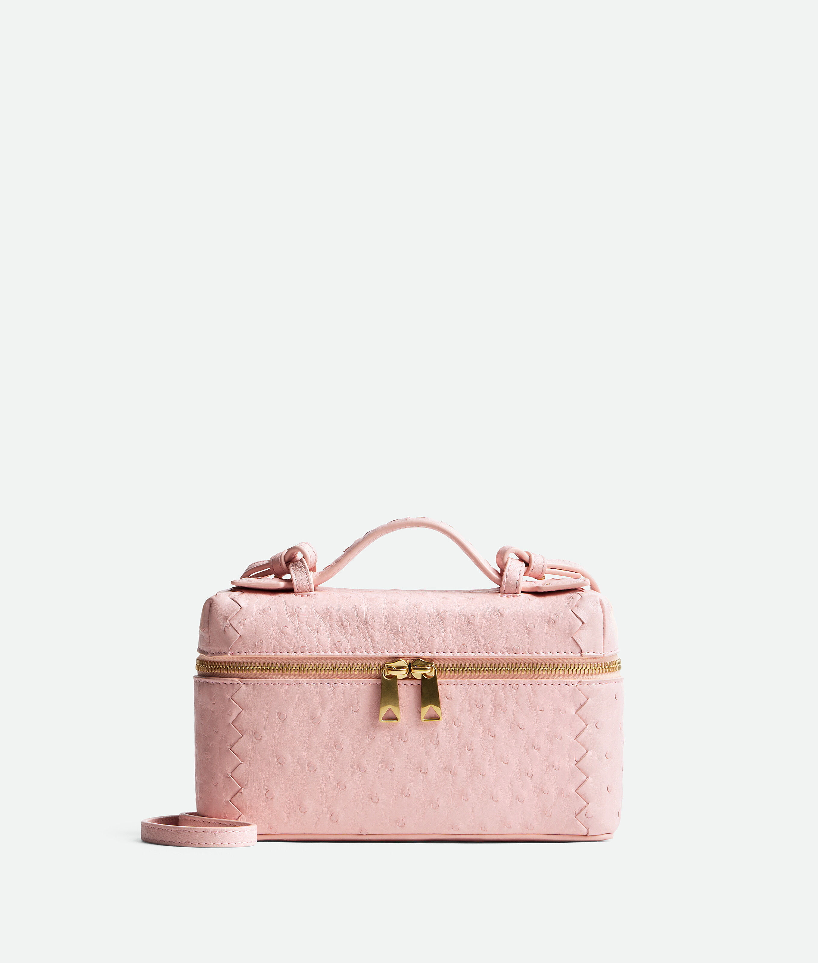Printed Satin Clutch Bag With Rhinestone Logo | Blumarine