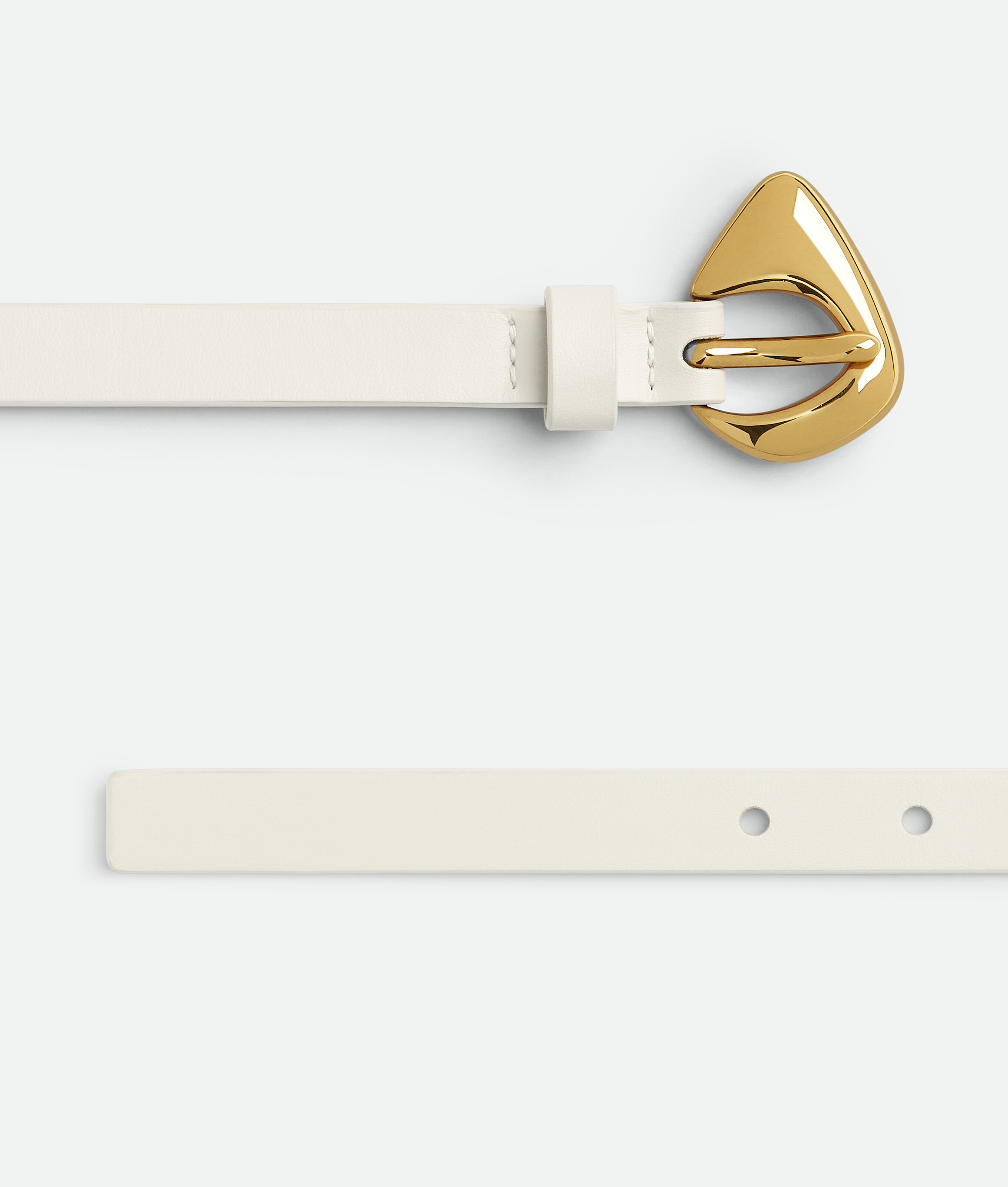 Bottega Veneta Women Fin Belt In Chalk