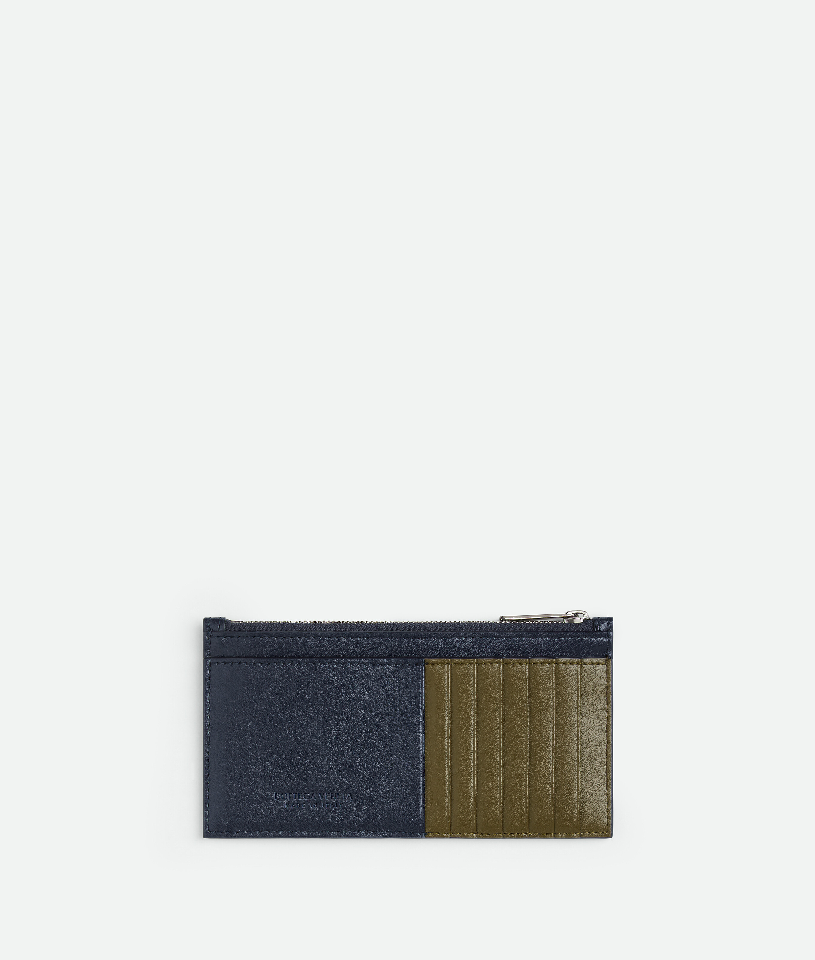 Bottega Veneta Slim Cassette Long Wallet In Blue