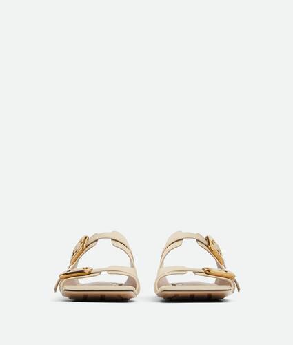 Stretch Buckle Flat Mule