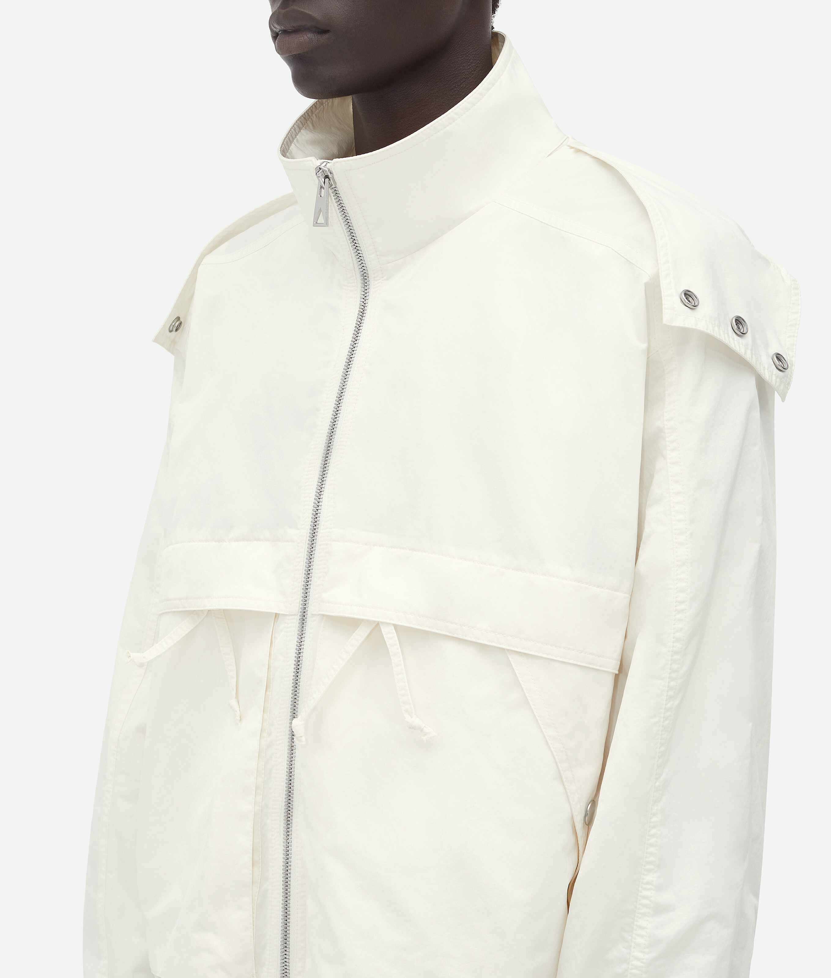 Bottega Veneta Tech Nylon Jacket In White