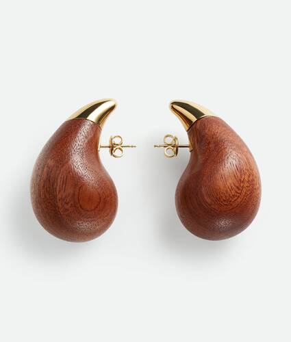 Display a large version of the product image 1 - Drop Wood Earrings