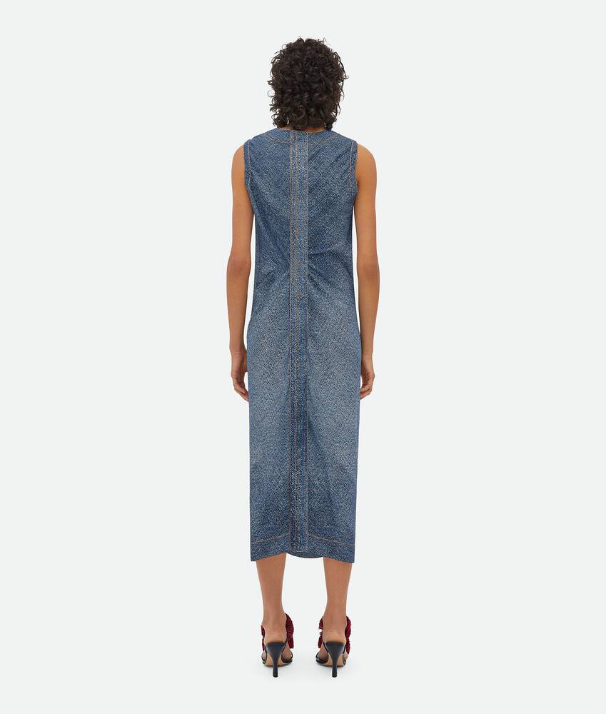 Display a large version of the product image 3 - Printed Denim Viscose Dress