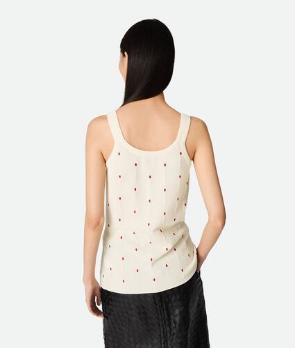 Cotton Embroidered Matches Tank Top