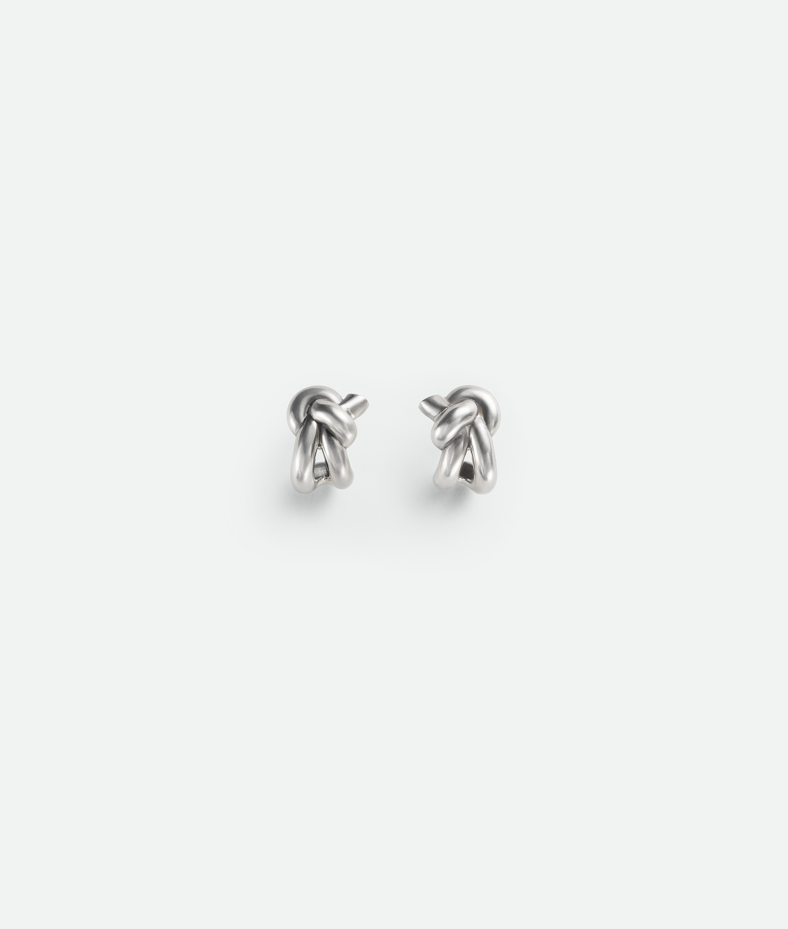 Shop Bottega Veneta Knot Earrings In Silver