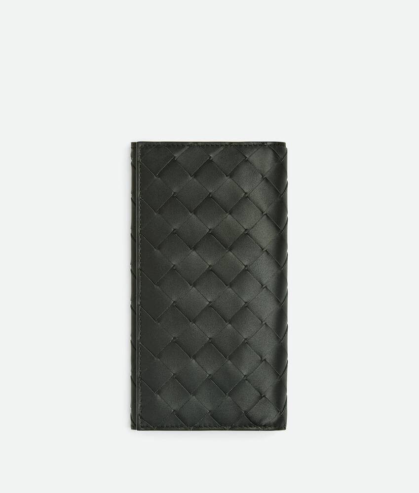 Bottega Veneta Travertine maxi intrecciato bi-fold wallet