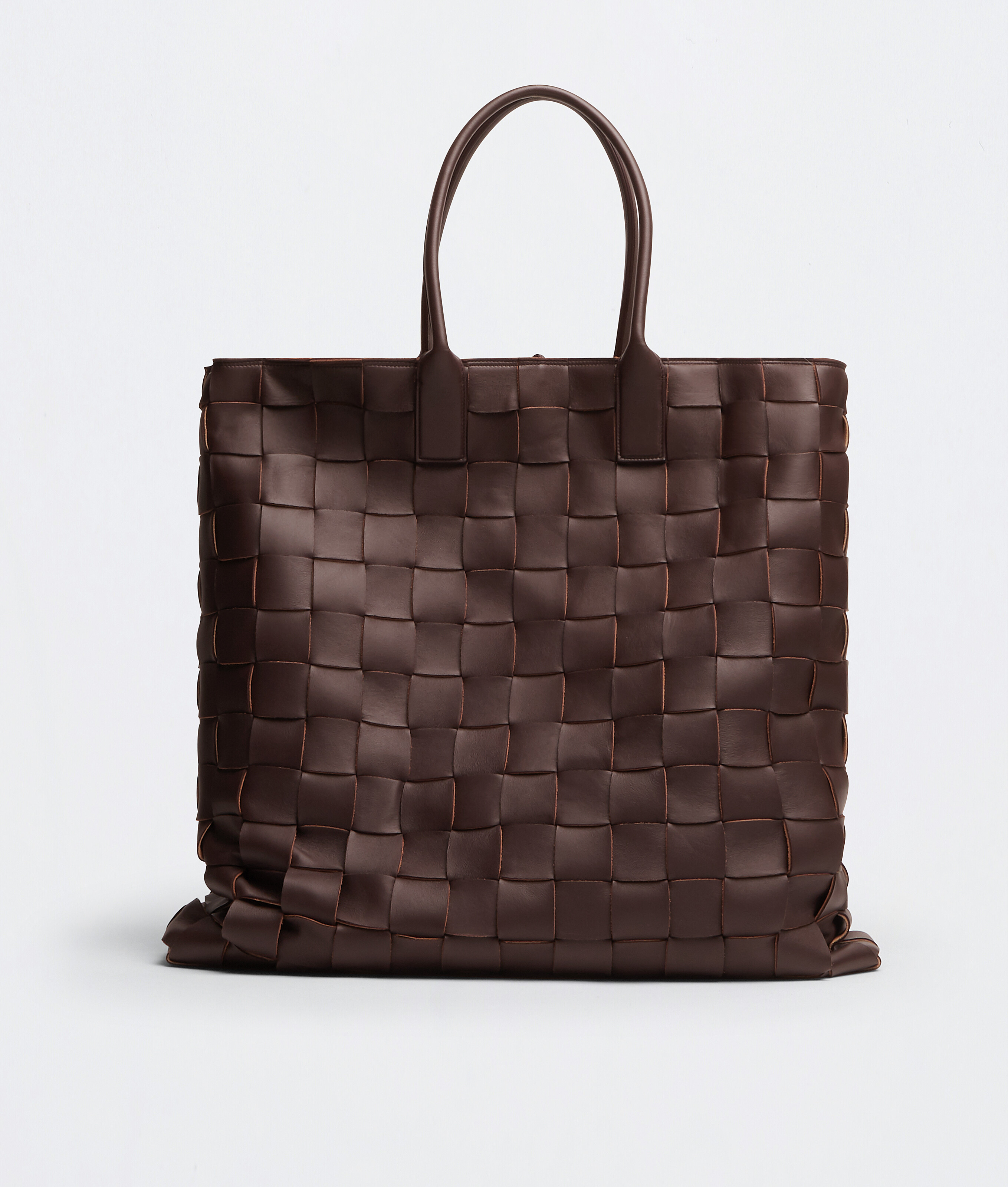 Maxi Intreccio Tote in Oxblood