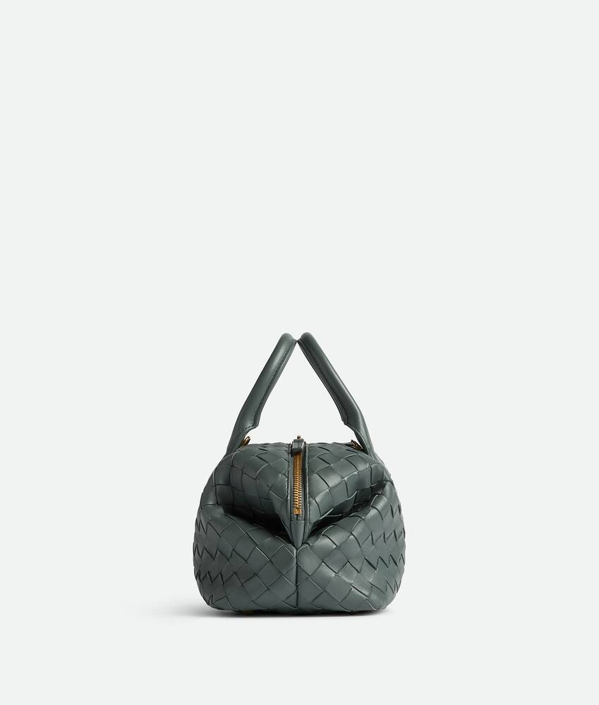 Bottega Veneta Mini Bauletto Intreciatto Lambskin Leather Handbag