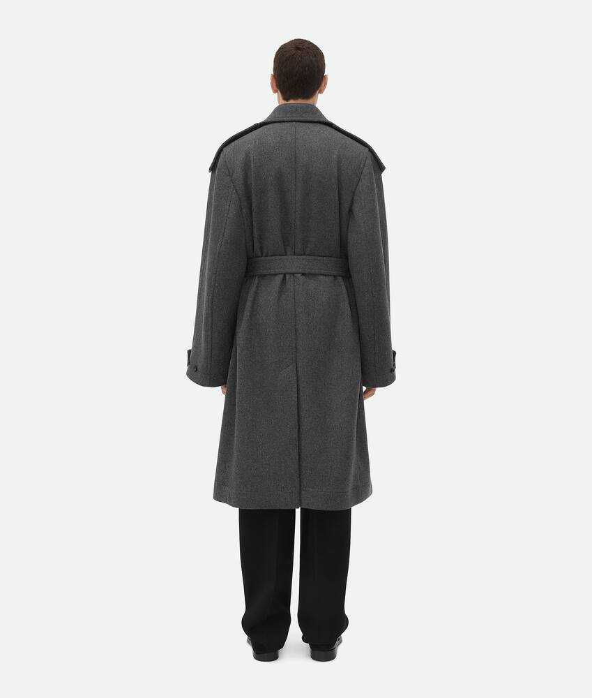 Display a large version of the product image 3 - Double Face Wool Trench Coat