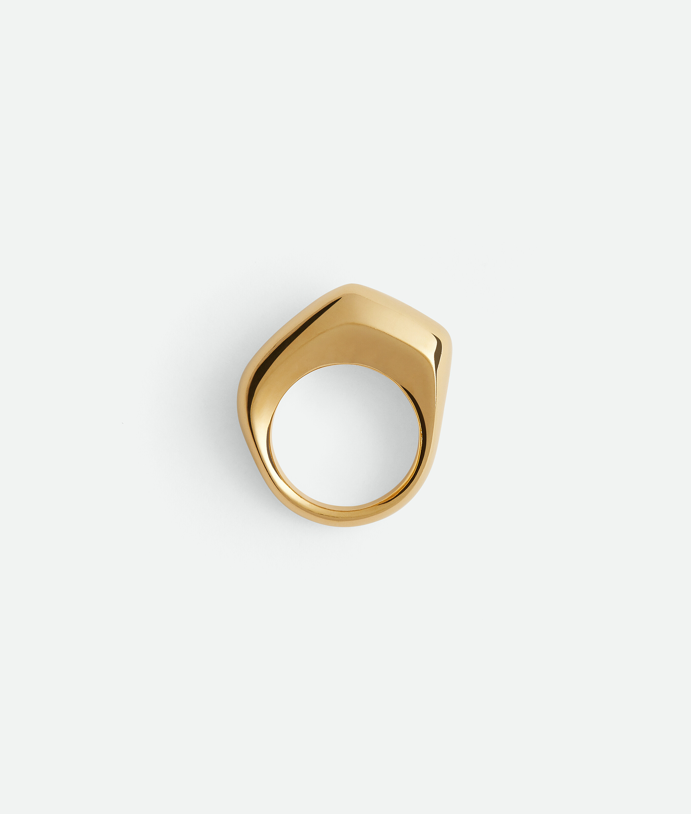 Bottega Veneta Kleiner Fin Ring In Yellow Gold