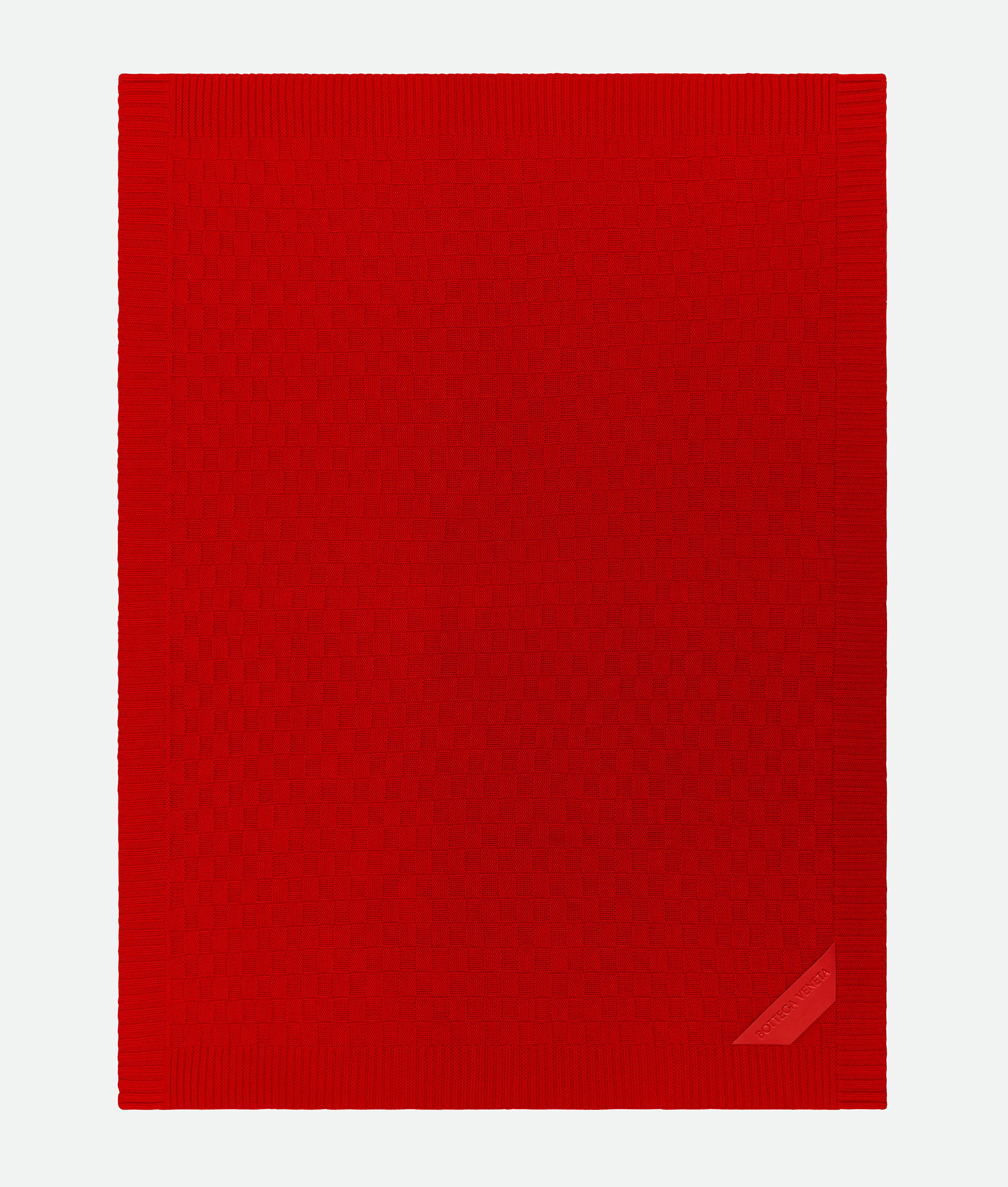 Bottega Veneta Blanket Damier In Red