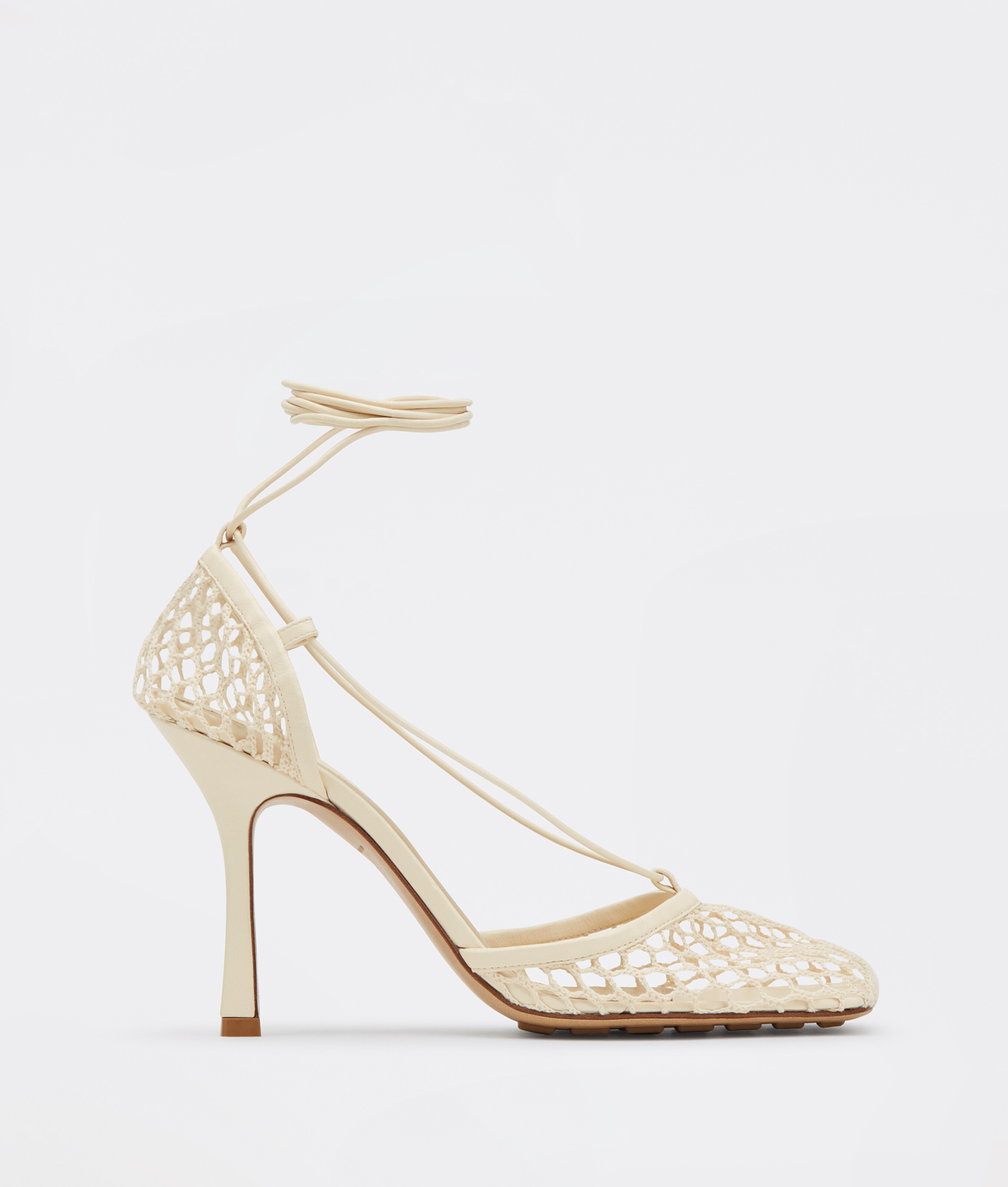 Bottega Veneta® Women's Stretch Lace-Up Sandal in Toile. Shop