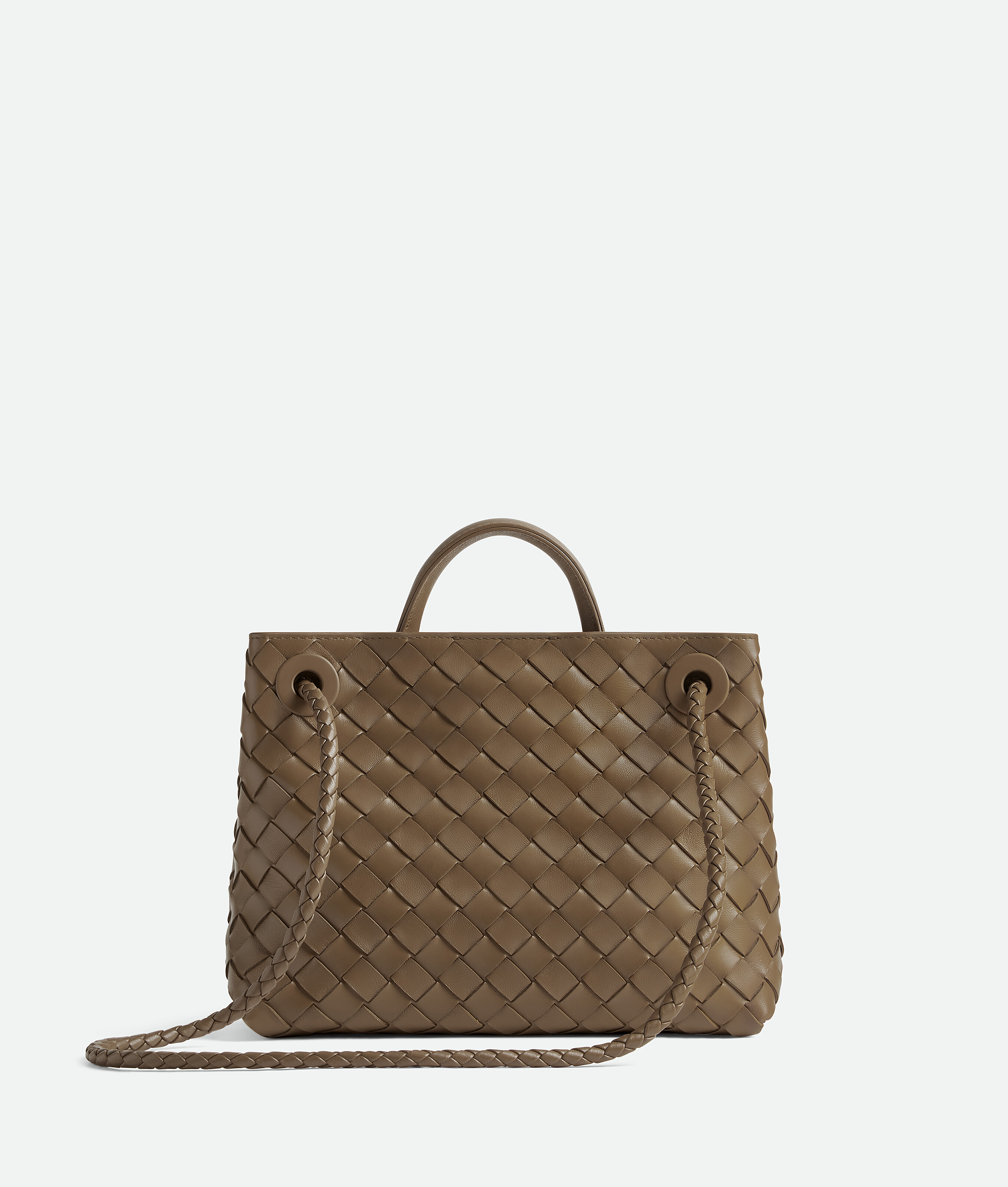 Bottega Veneta Small Lambskin Andiamo Shoulder Bag In Pattern