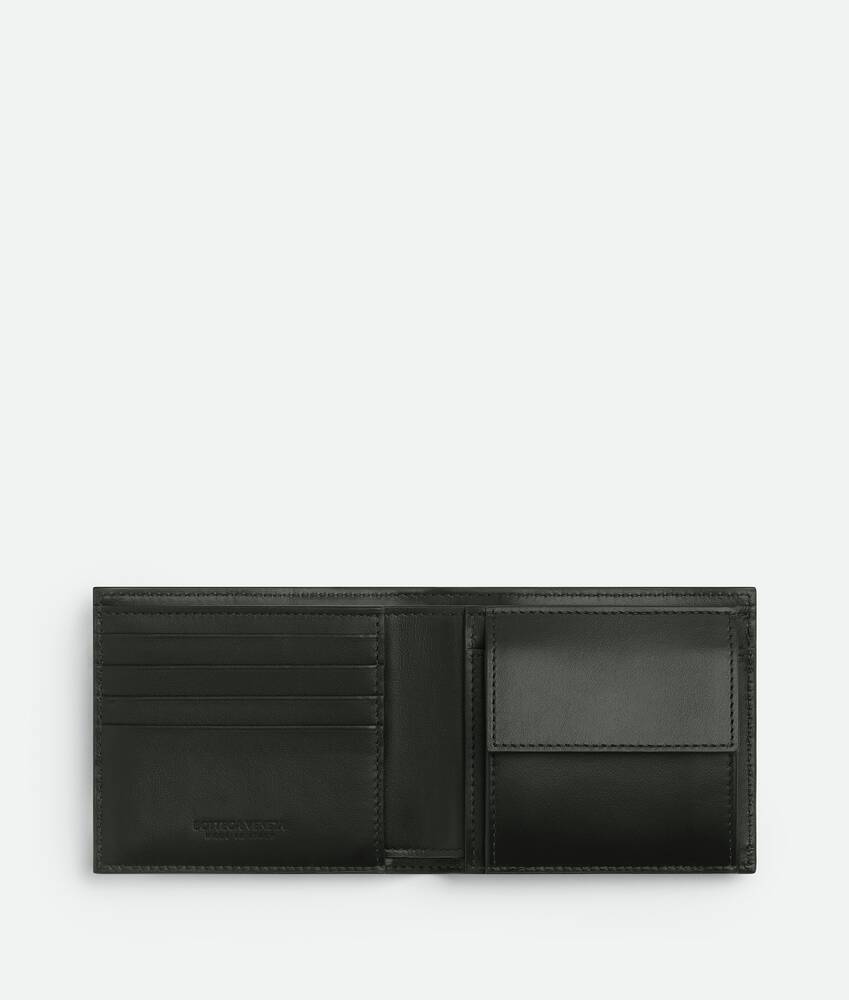 Display a large version of the product image 2 - Intrecciato Diagonal Bi-Fold Wallet With Coin Purse