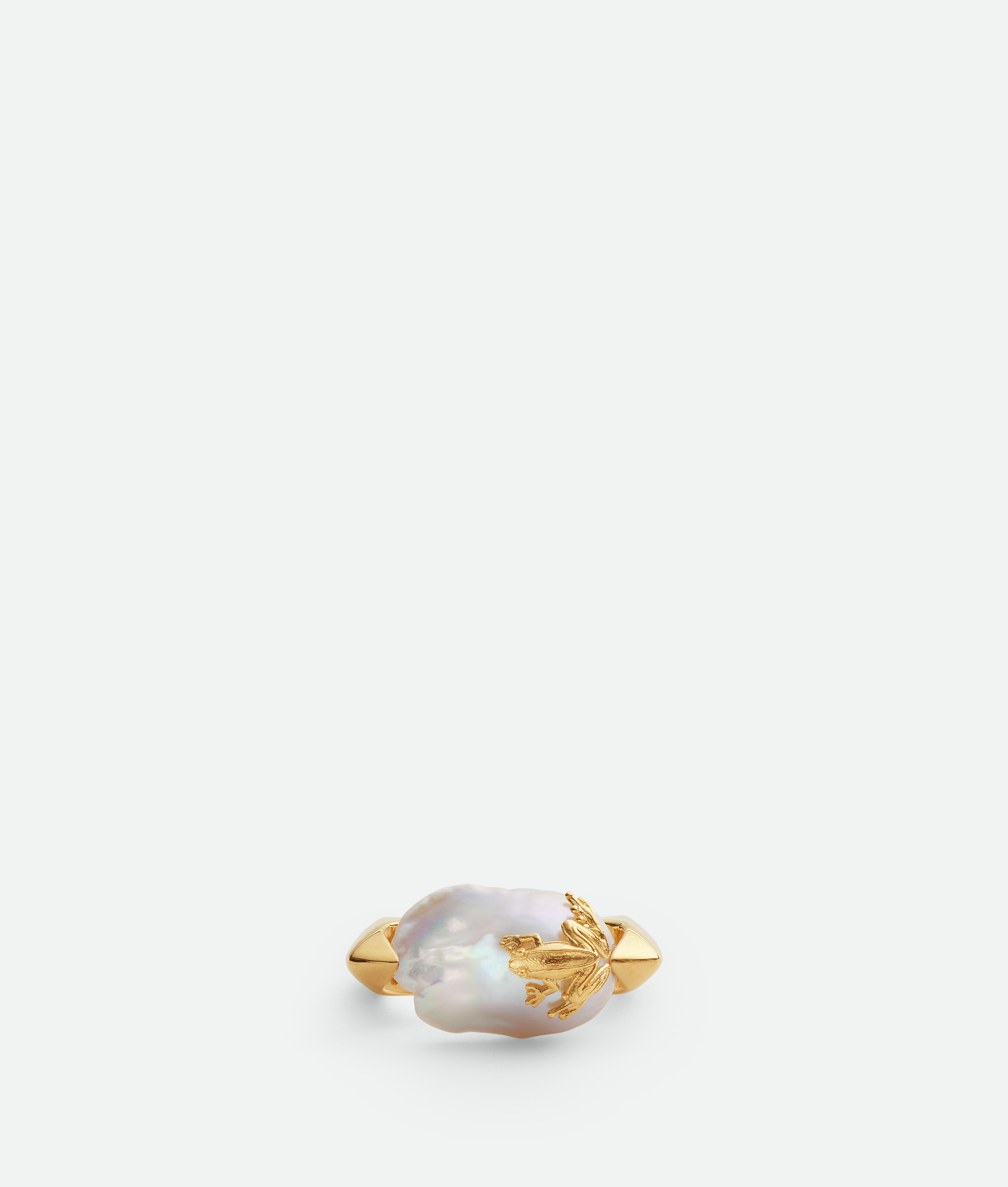 Bottega Veneta Rana Pearl Ring In White