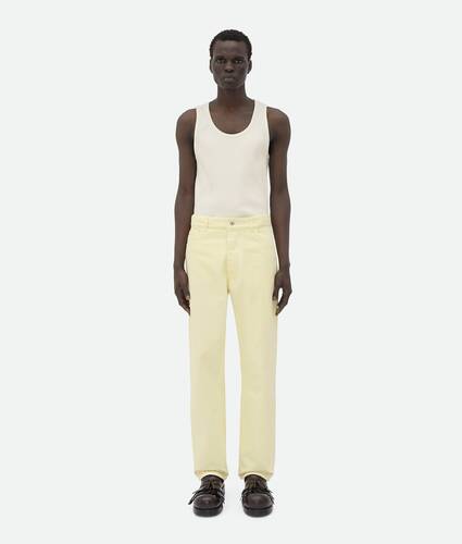 Display a large version of the product image 1 - Yellow Wash Wide Leg Denim