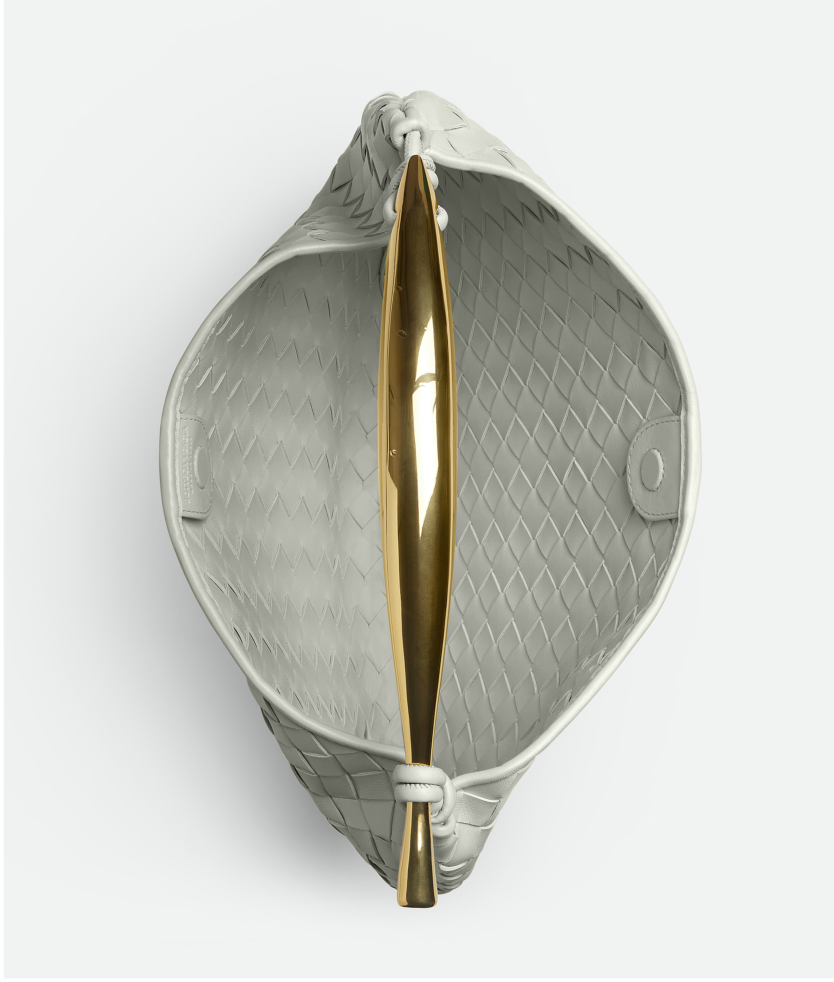 Bottega Veneta Sardine Leather Tote Bag In Grey