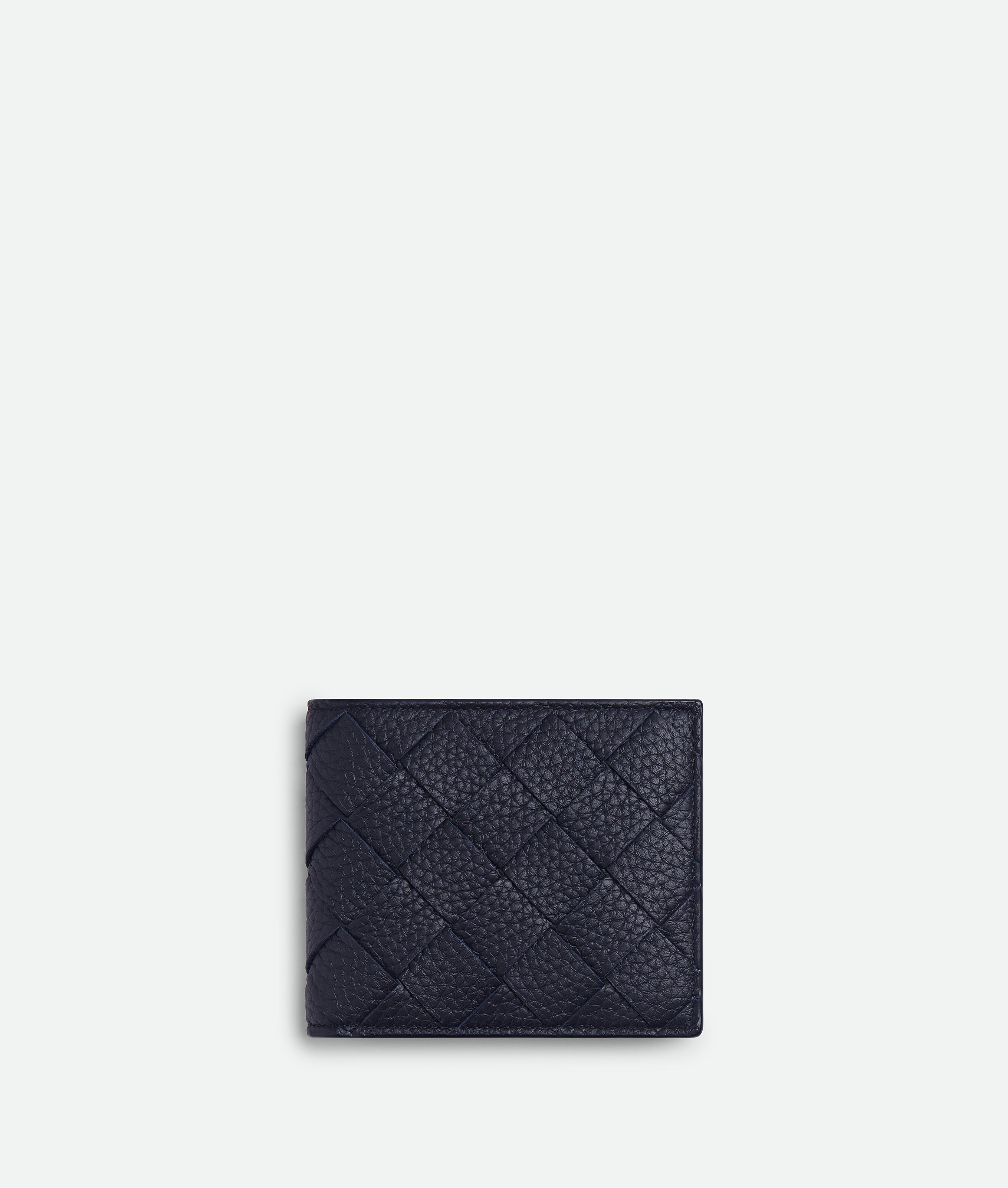 Bottega Veneta Intrecciato Bi-fold Wallet In Black