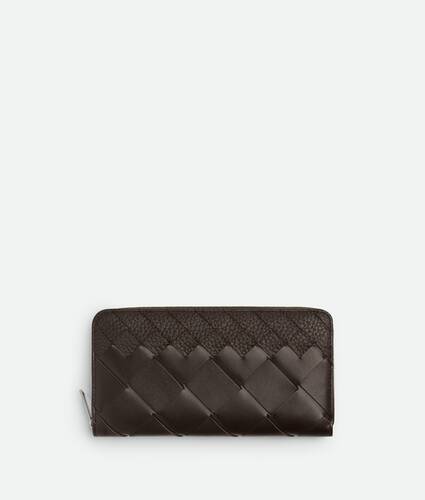 Intrecciato Zip Around Wallet
