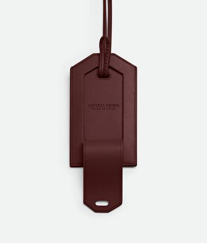 Porte-étiquette à bandoulière Intrecciato