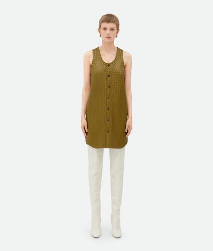 Intrecciato Leather Dress