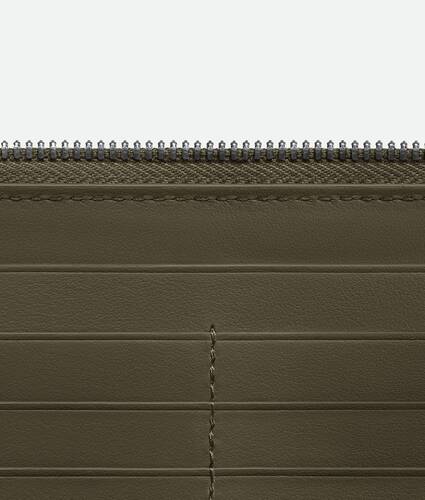 Intrecciato Zip Around Wallet