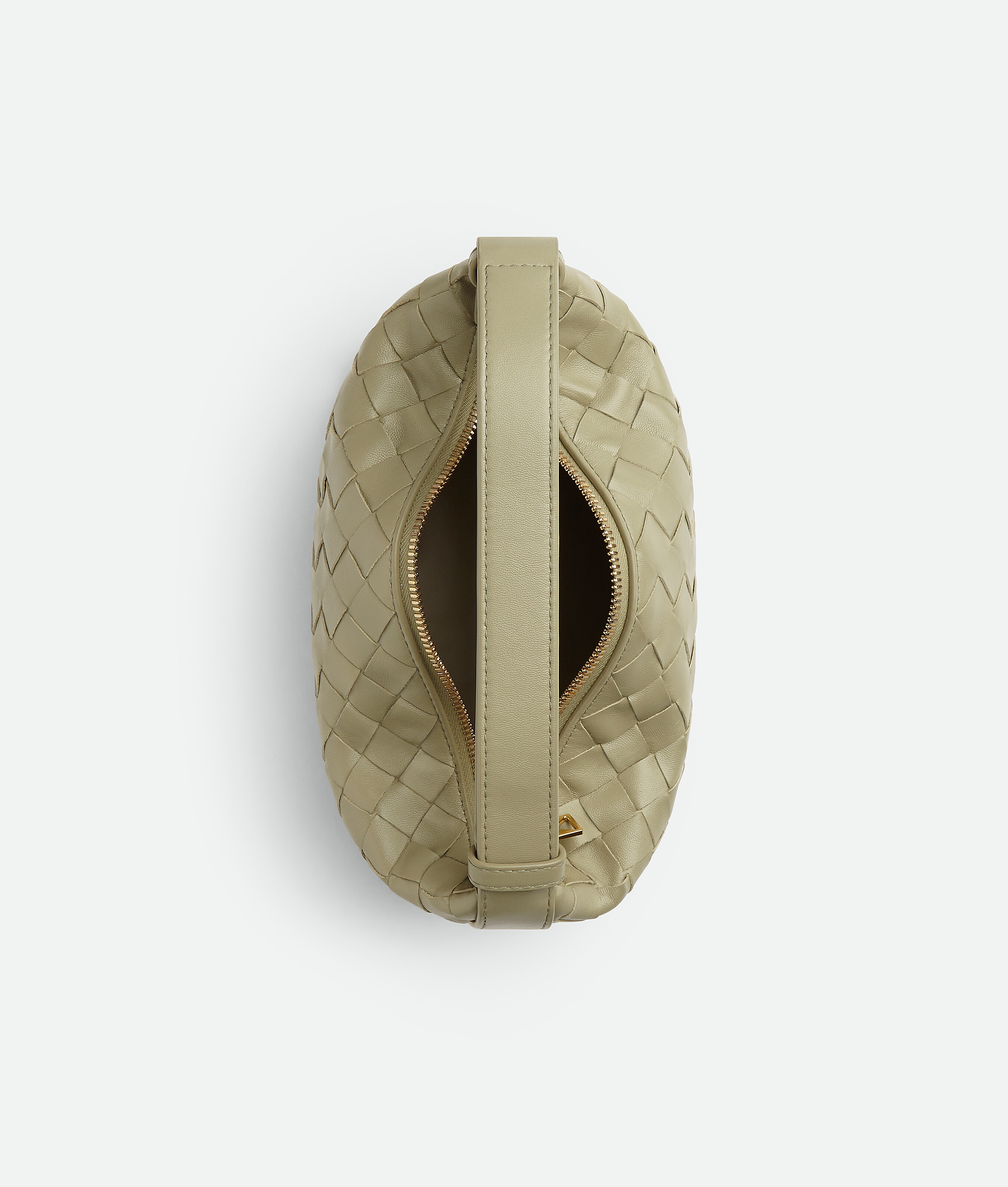 Bottega Veneta Mini Wallace Intrecciato Leather Shoulder Bag In Green