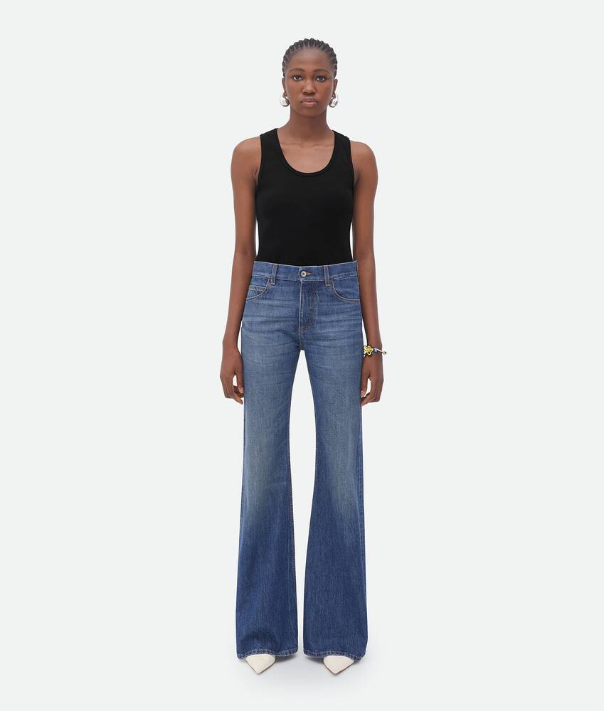 Mid-Rise Micro Flare Jeans for Women