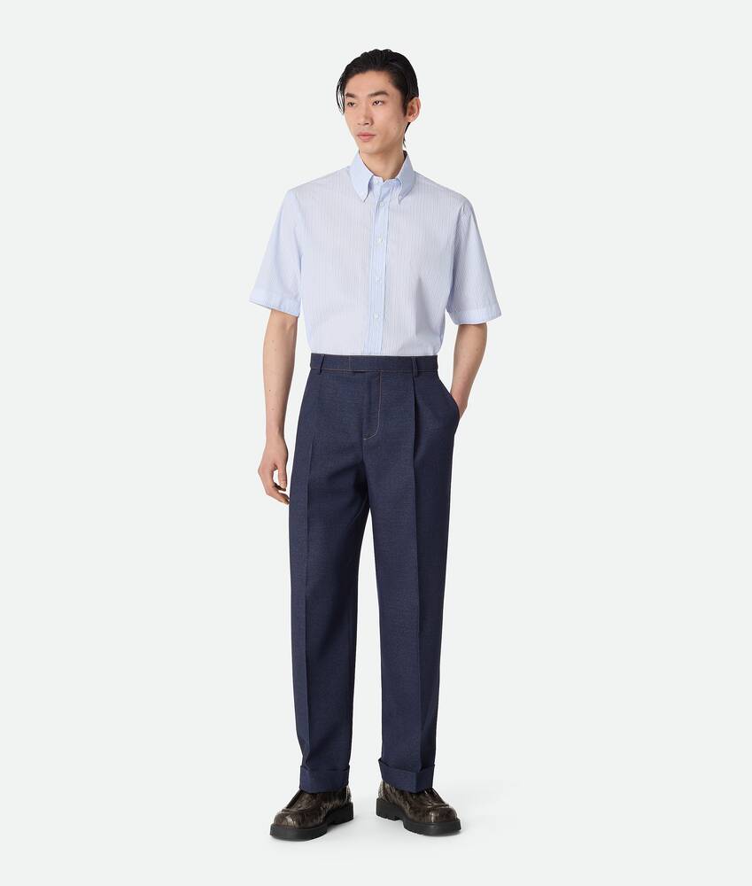 Ein größeres Bild des Produktes anzeigen 1 - Hose aus meliertem Wolldrillich