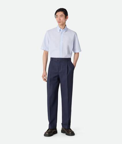 Ein größeres Bild des Produktes anzeigen 1 - Hose aus meliertem Wolldrillich