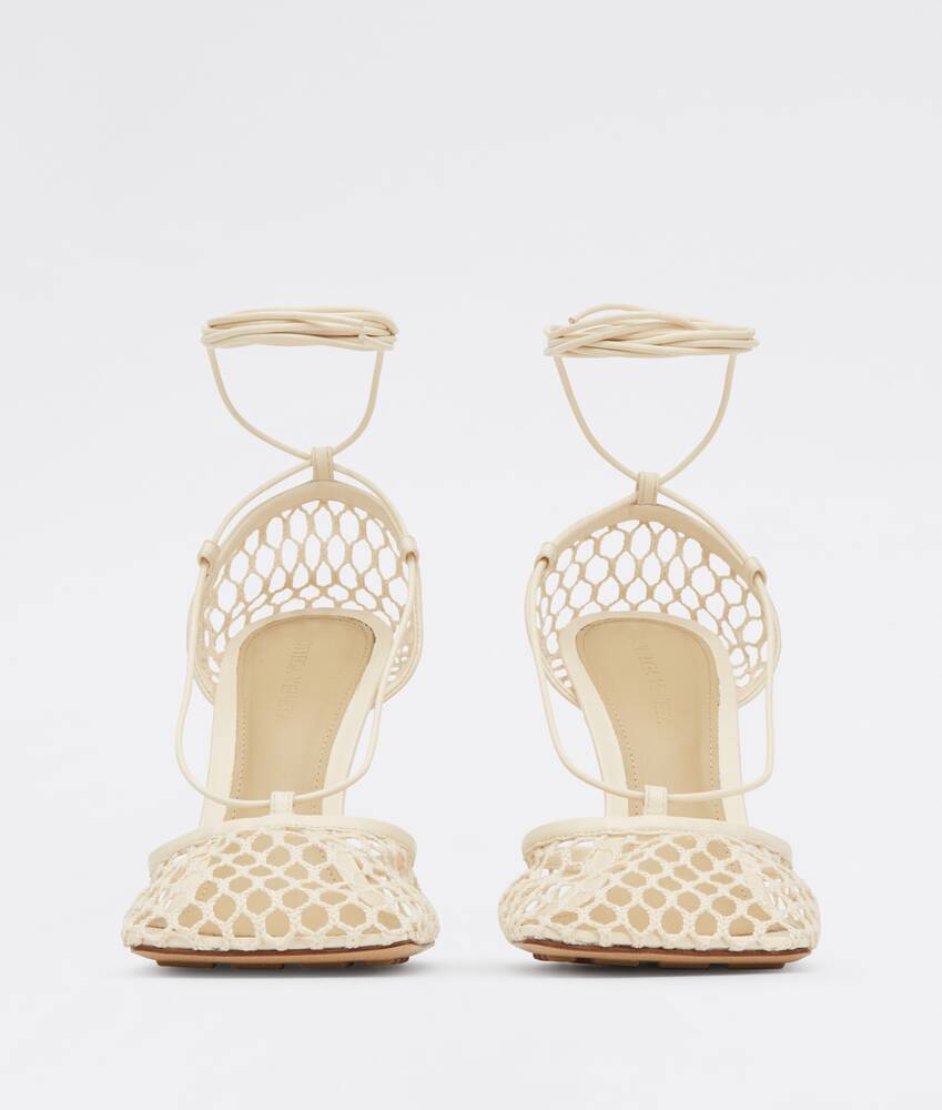 Bottega Veneta® Women's Stretch Lace-Up Sandal in Toile. Shop