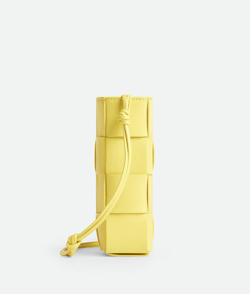 Bottega Veneta Mini Cassette Cross-body Bag - Yellow - Woman - Calfskin