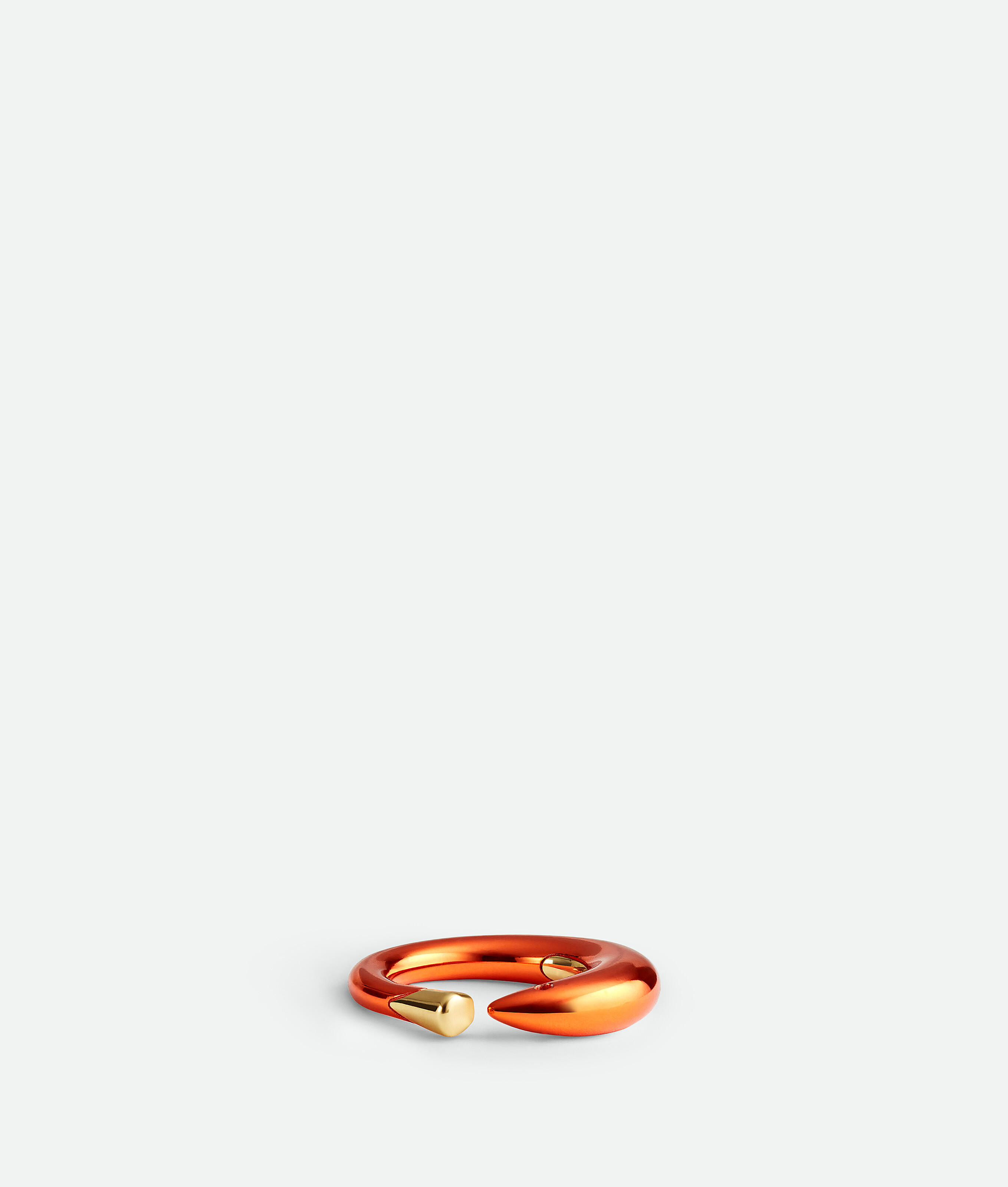 Bottega Veneta Sardine Ring In Orange