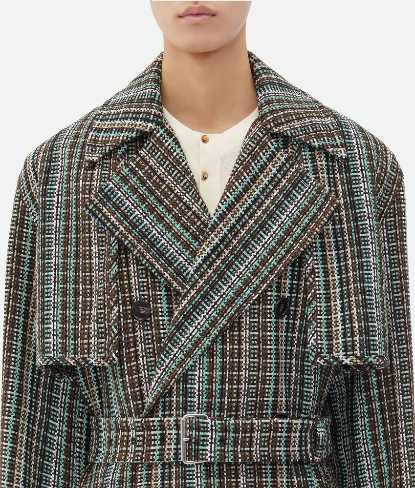Display a large version of the product image 5 - Cotton Check Trench Coat