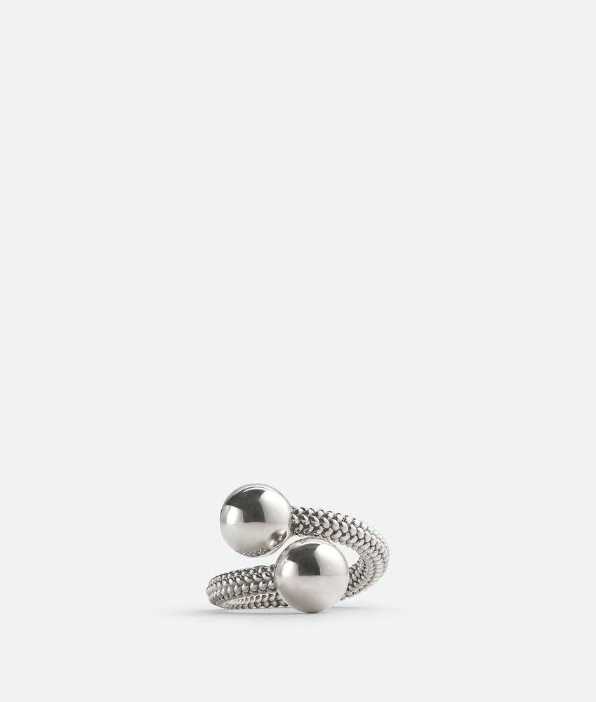 Bottega Veneta® Women's Intreccio Ring in Silver. Shop online now.