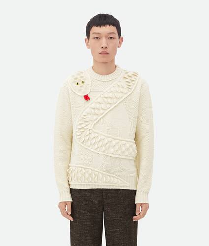 Snake Scales Wool Knit Jumper