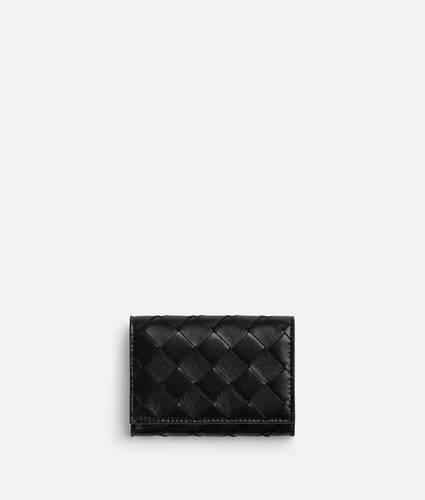 ブラック二つ折りカードケース| Bottega Veneta® 日本