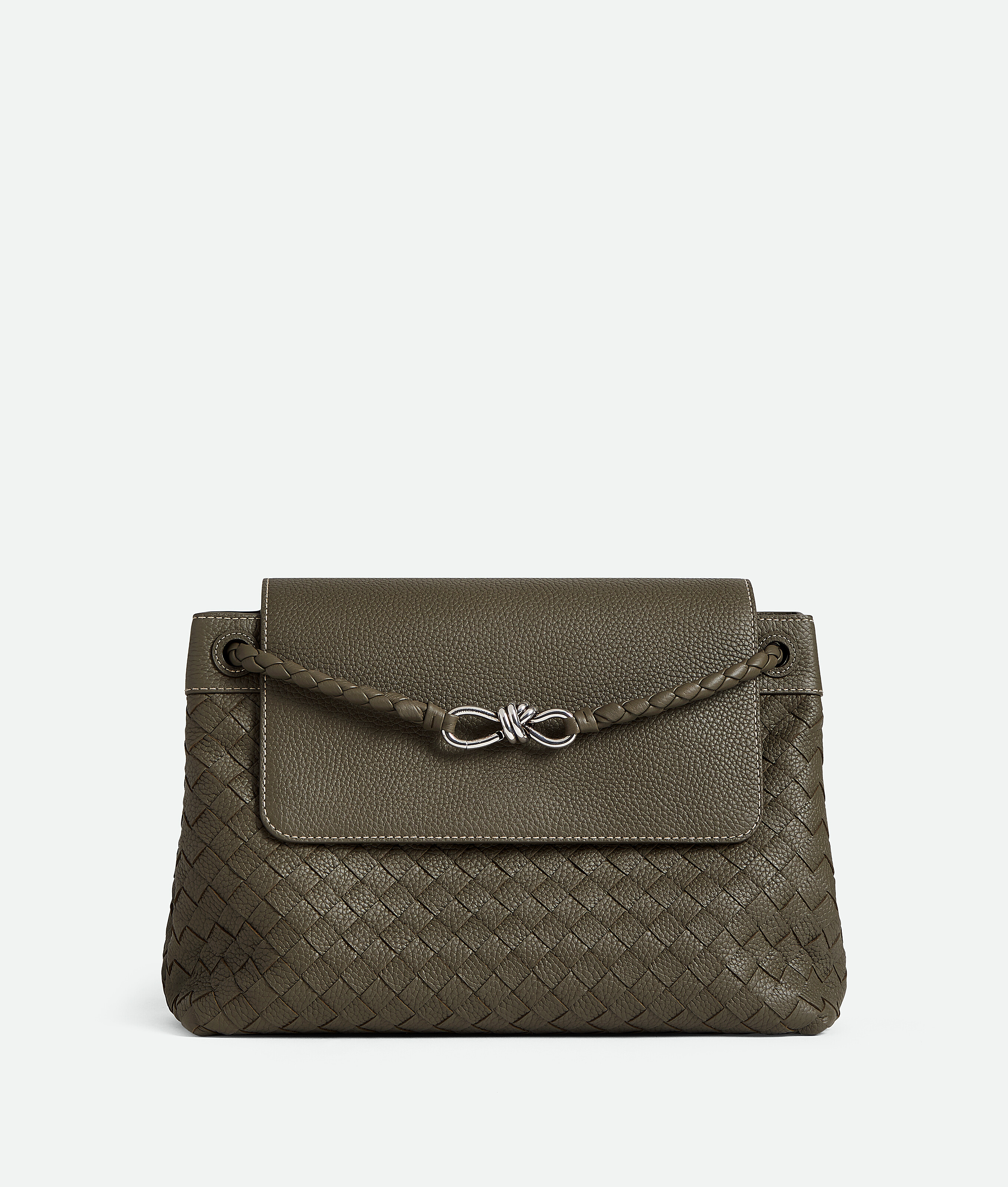 Bottega Veneta Leather Andiamo Messenger Bag