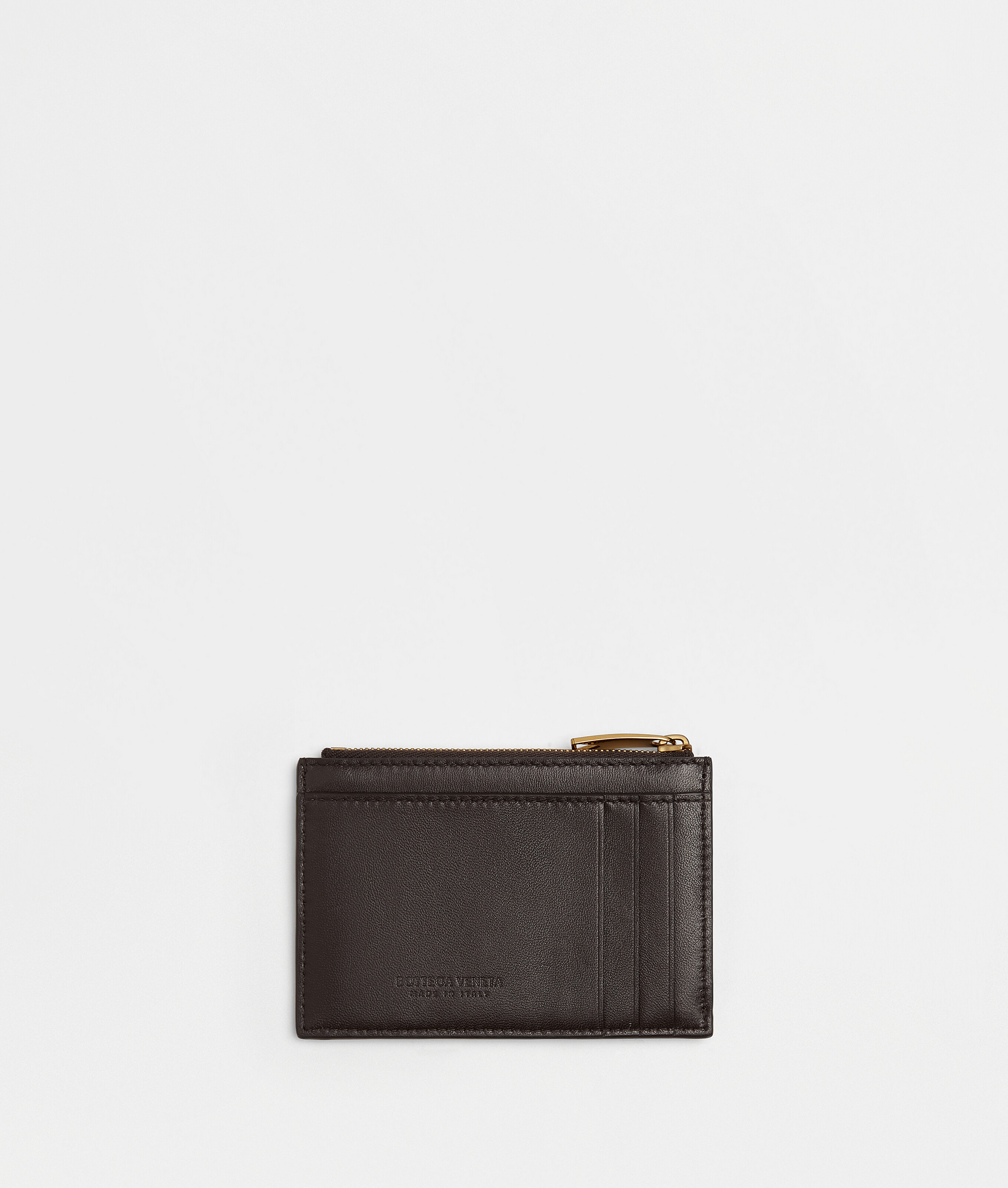 Bottega Veneta Cassette Zipped Card Case In Fondant