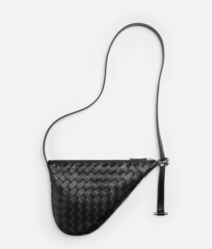 Virgule Intrecciato-weave leather cross-body bag | Bottega Veneta