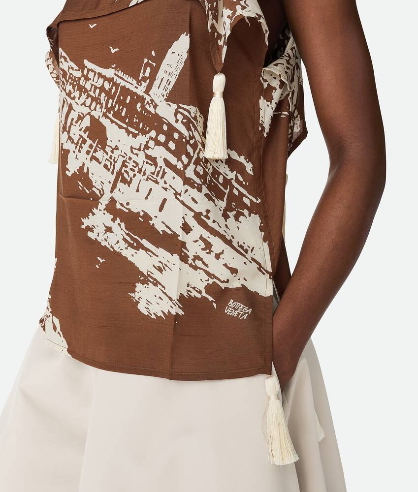Display a large version of the product image 4 - Italian Postcard Silk Top