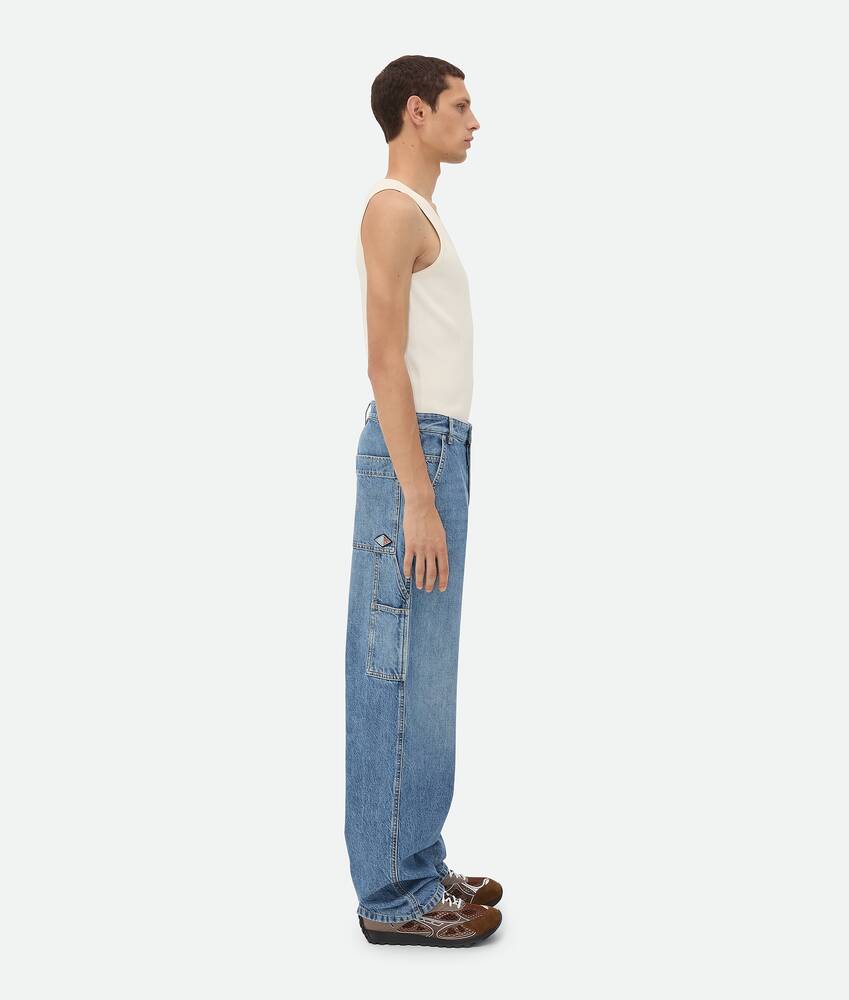 Display a large version of the product image 2 - Vintage Indigo Cargo Jeans