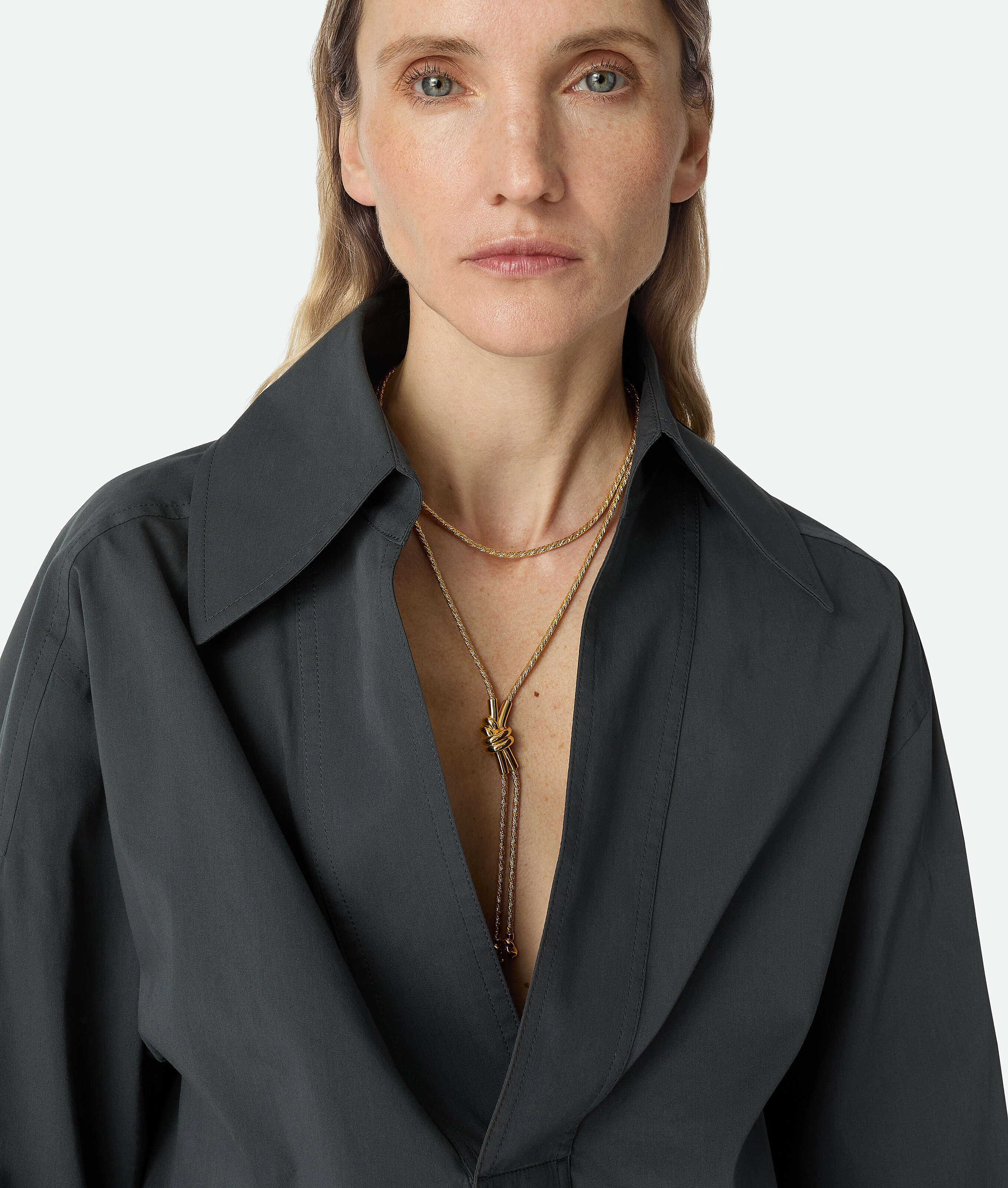 Bottega Veneta Knot Necklace - Yellow Gold - Woman